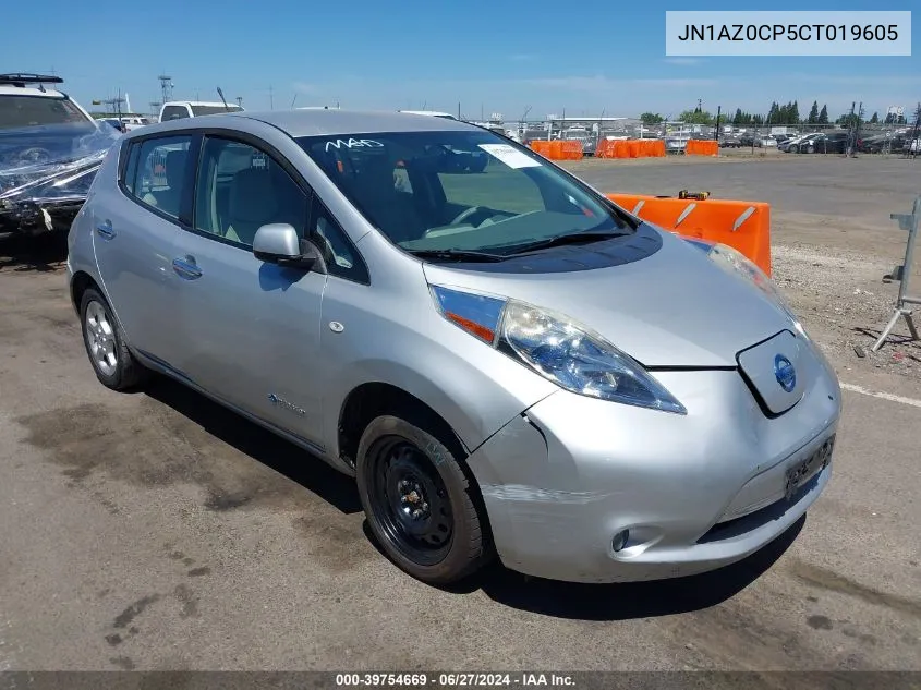 JN1AZ0CP5CT019605 2012 Nissan Leaf Sl