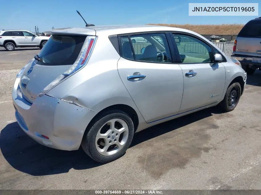 JN1AZ0CP5CT019605 2012 Nissan Leaf Sl