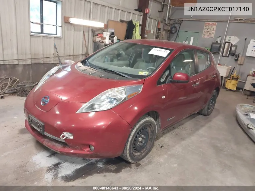 JN1AZ0CPXCT017140 2012 Nissan Leaf Sl