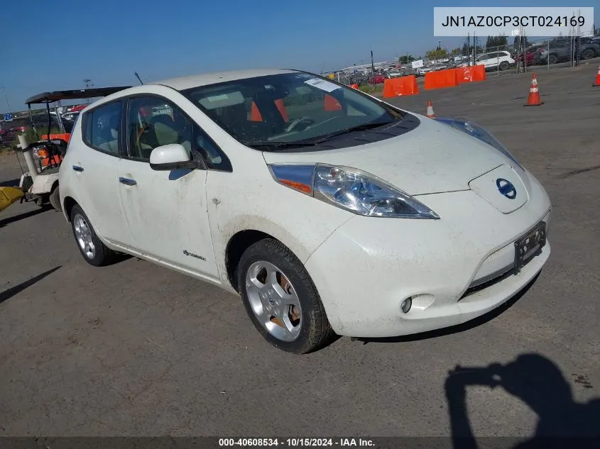 2012 Nissan Leaf Sl VIN: JN1AZ0CP3CT024169 Lot: 40608534