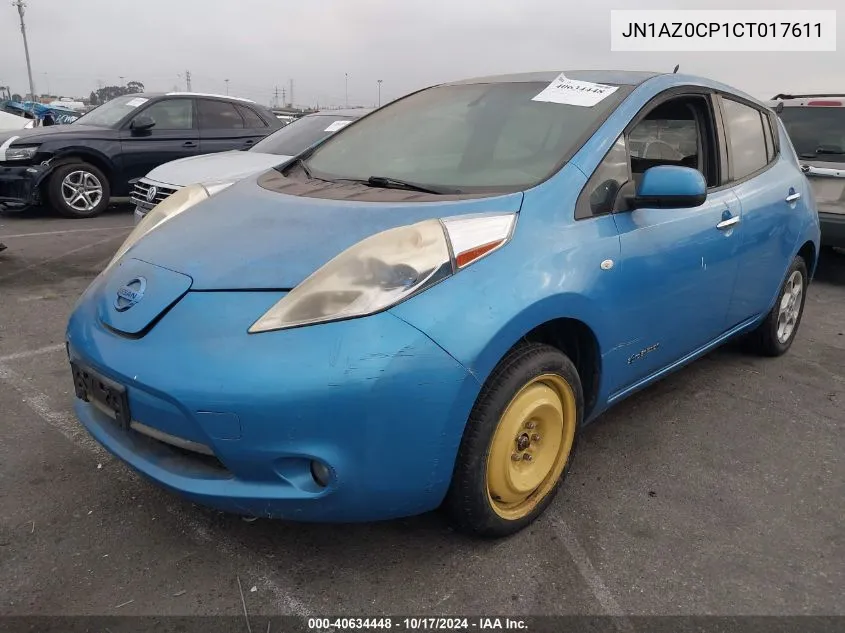 2012 Nissan Leaf Sl VIN: JN1AZ0CP1CT017611 Lot: 40634448