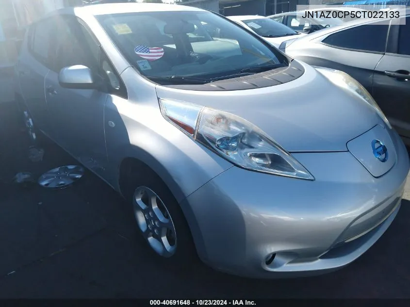 2012 Nissan Leaf Sl VIN: JN1AZ0CP5CT022133 Lot: 40691648