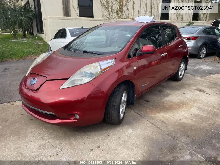 2012 Nissan Leaf Sl VIN: JN1AZ0CP8CT023941 Lot: 40721893