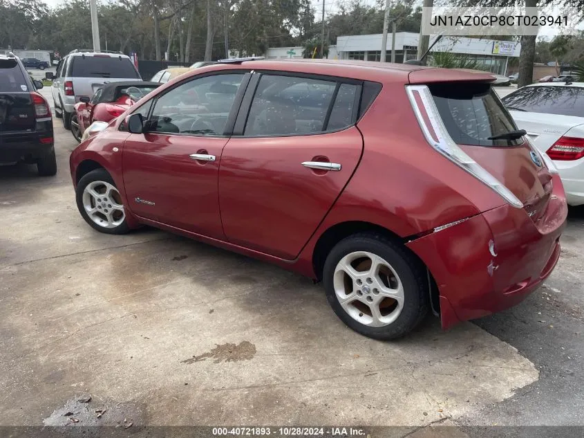 2012 Nissan Leaf Sl VIN: JN1AZ0CP8CT023941 Lot: 40721893