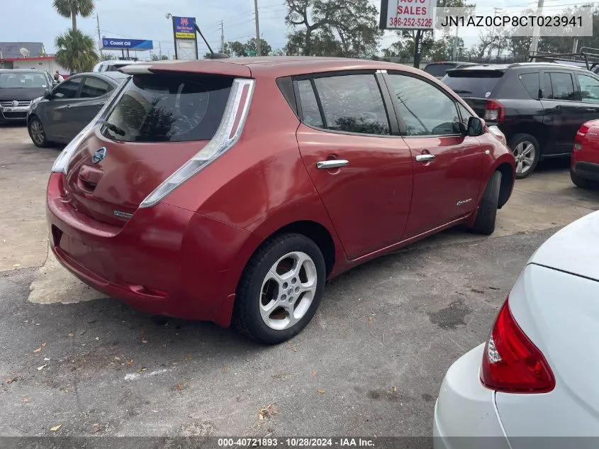 2012 Nissan Leaf Sl VIN: JN1AZ0CP8CT023941 Lot: 40721893