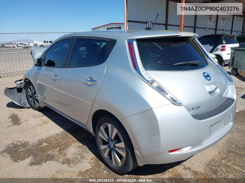 2013 Nissan Leaf Sl VIN: 1N4AZ0CP9DC403276 Lot: 39336223