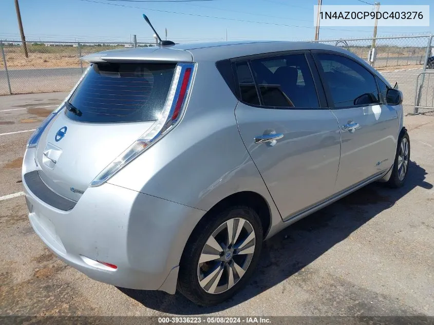 2013 Nissan Leaf Sl VIN: 1N4AZ0CP9DC403276 Lot: 39336223