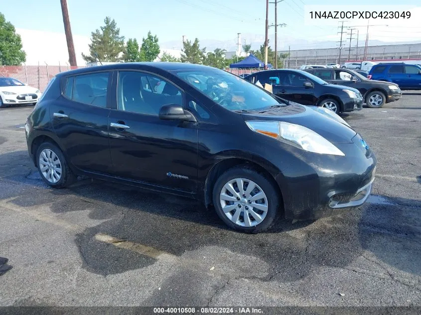 2013 Nissan Leaf S VIN: 1N4AZ0CPXDC423049 Lot: 40010508