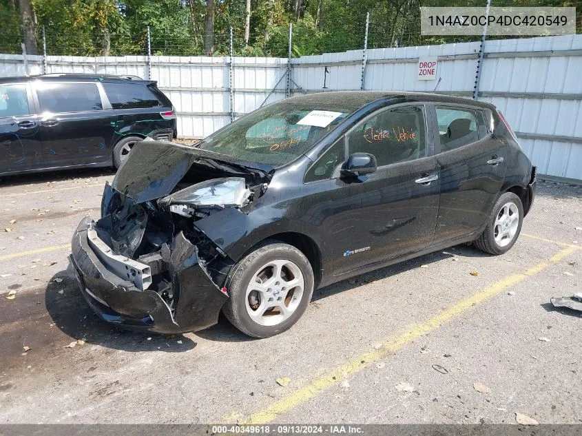 1N4AZ0CP4DC420549 2013 Nissan Leaf Sv