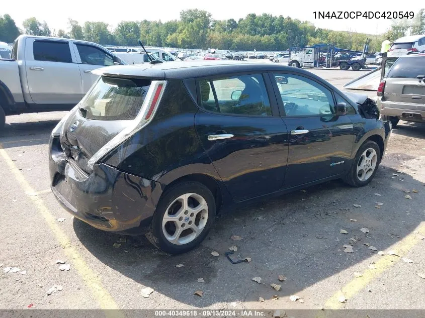 2013 Nissan Leaf Sv VIN: 1N4AZ0CP4DC420549 Lot: 40349618