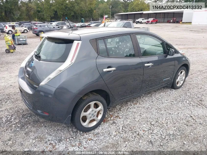 2013 Nissan Leaf Sv VIN: 1N4AZ0CPXDC413332 Lot: 40386827