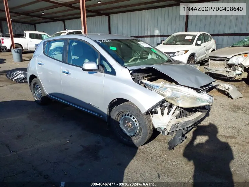 2013 Nissan Leaf Sv VIN: 1N4AZ0CP7DC408640 Lot: 40467477