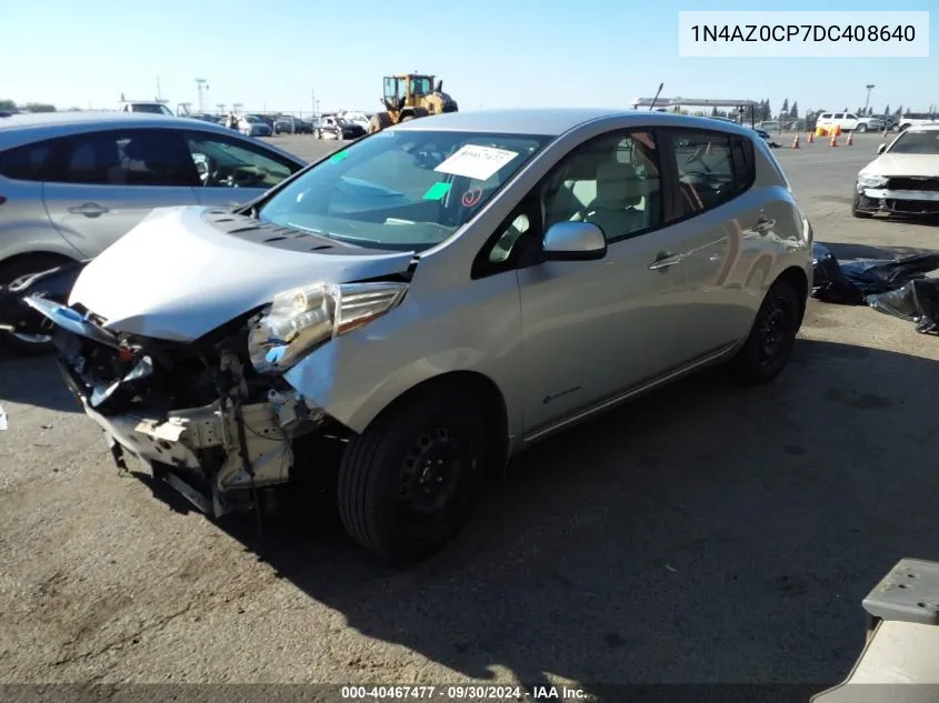 2013 Nissan Leaf Sv VIN: 1N4AZ0CP7DC408640 Lot: 40467477