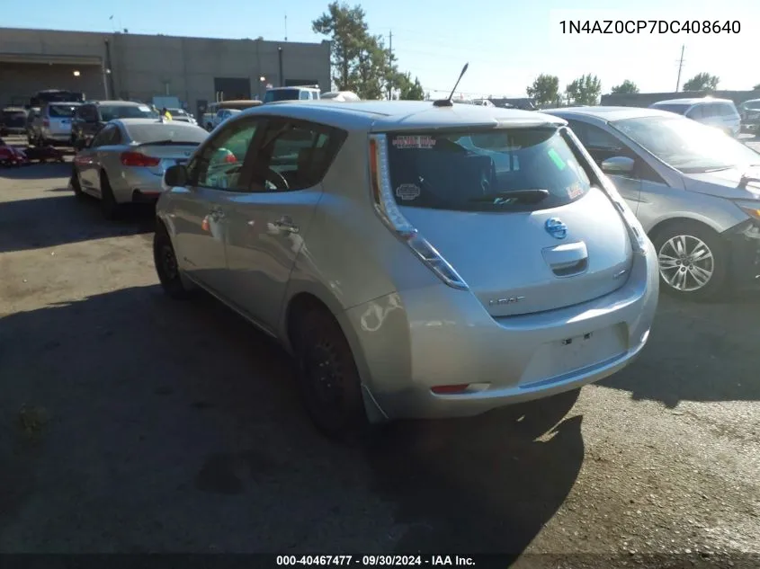 2013 Nissan Leaf Sv VIN: 1N4AZ0CP7DC408640 Lot: 40467477