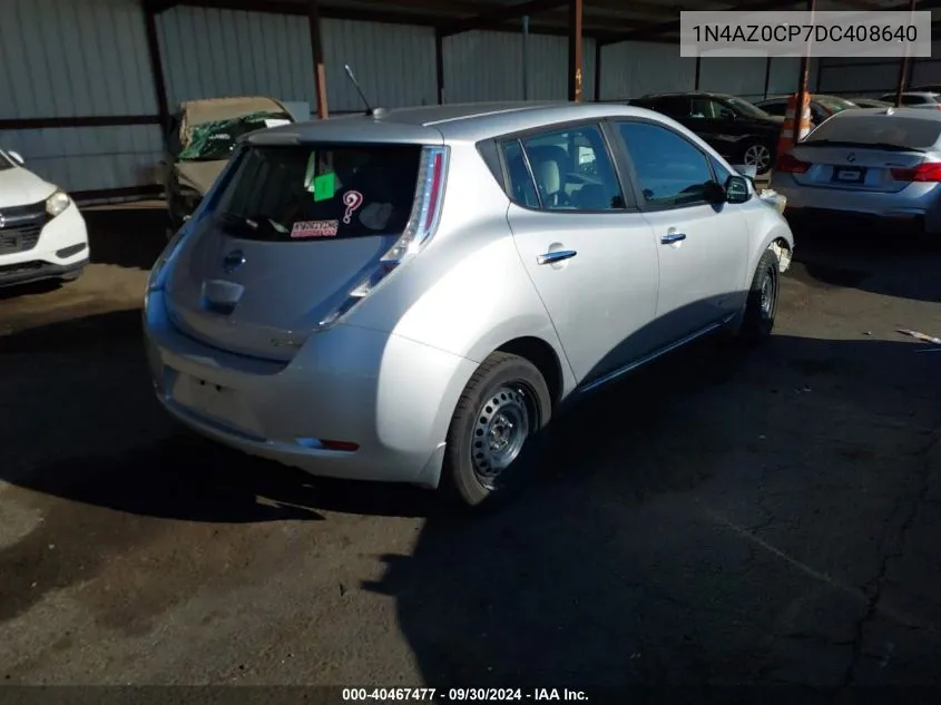 2013 Nissan Leaf Sv VIN: 1N4AZ0CP7DC408640 Lot: 40467477