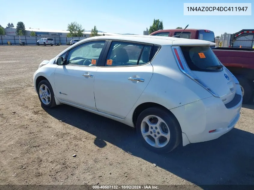 2013 Nissan Leaf Sv VIN: 1N4AZ0CP4DC411947 Lot: 40507132