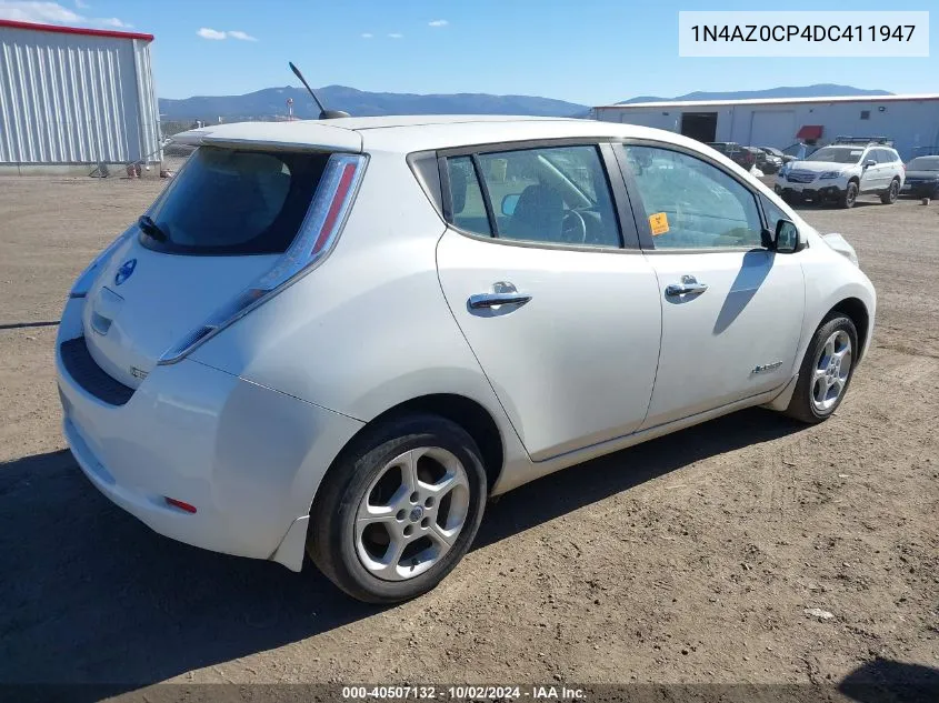 1N4AZ0CP4DC411947 2013 Nissan Leaf Sv