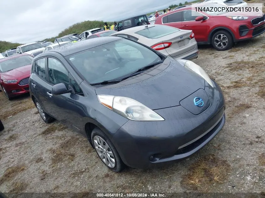 2013 Nissan Leaf S/Sv/Sl VIN: 1N4AZ0CPXDC415016 Lot: 40541812