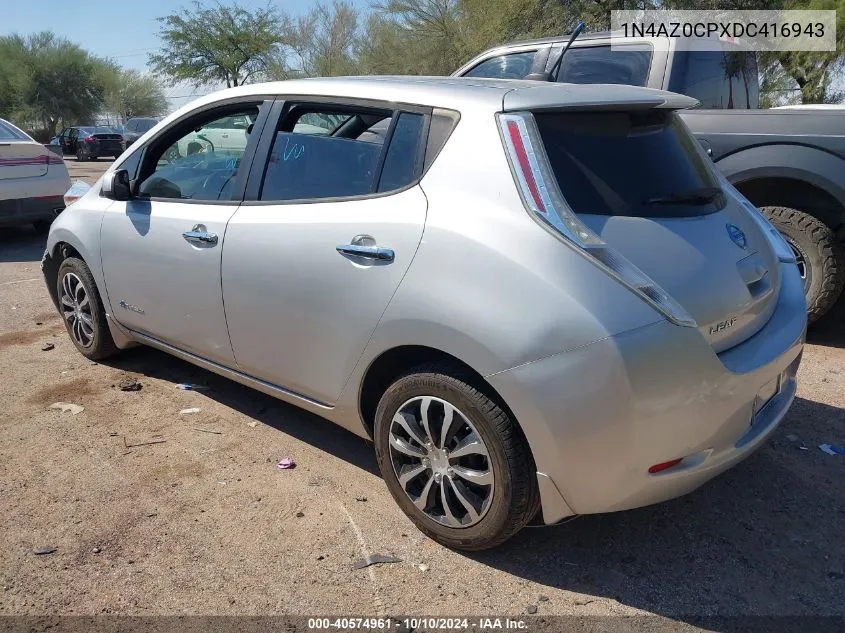 2013 Nissan Leaf S VIN: 1N4AZ0CPXDC416943 Lot: 40574961