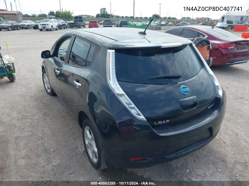 2013 Nissan Leaf Sv VIN: 1N4AZ0CP8DC407741 Lot: 40583288