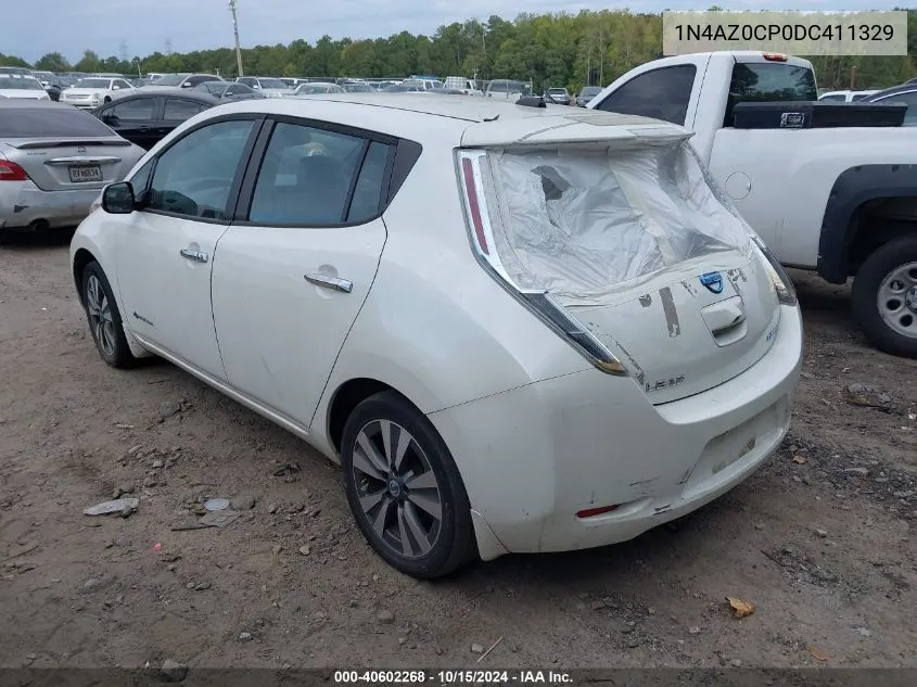 2013 Nissan Leaf Sl VIN: 1N4AZ0CP0DC411329 Lot: 40602268