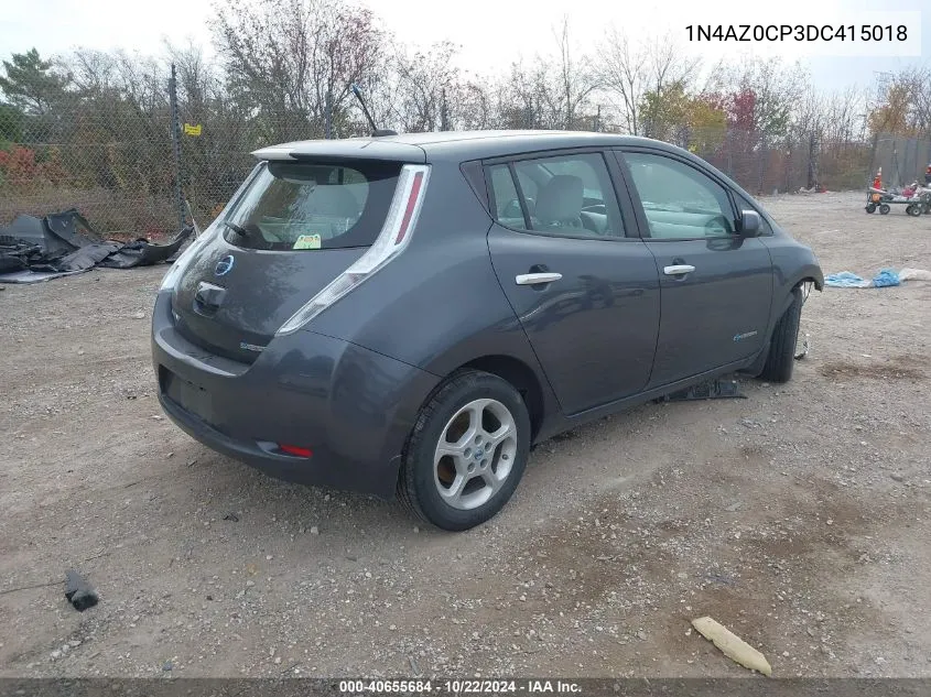 2013 Nissan Leaf Sv VIN: 1N4AZ0CP3DC415018 Lot: 40655684