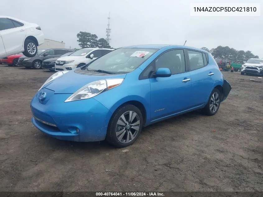 2013 Nissan Leaf Sl VIN: 1N4AZ0CP5DC421810 Lot: 40764041