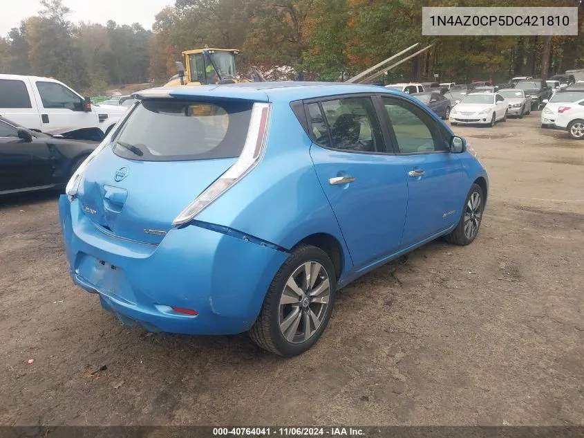 2013 Nissan Leaf Sl VIN: 1N4AZ0CP5DC421810 Lot: 40764041