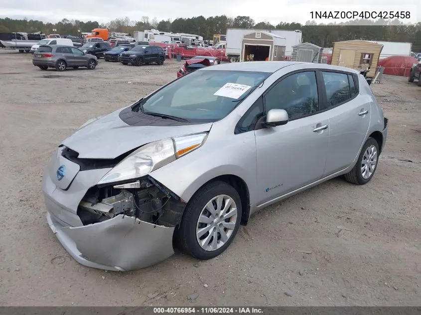 2013 Nissan Leaf S VIN: 1N4AZ0CP4DC425458 Lot: 40766954