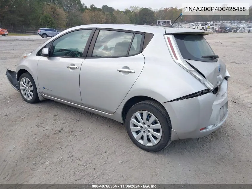 2013 Nissan Leaf S VIN: 1N4AZ0CP4DC425458 Lot: 40766954