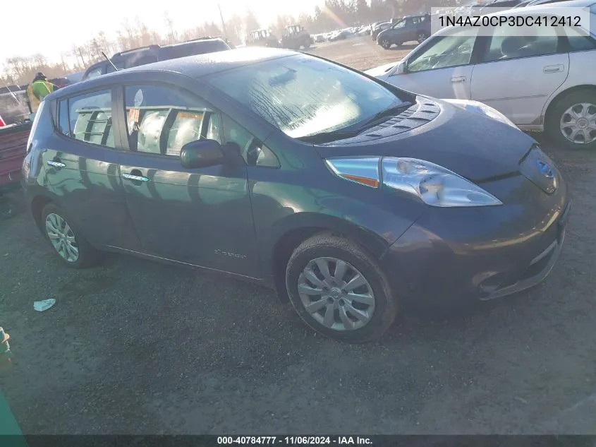 2013 Nissan Leaf S VIN: 1N4AZ0CP3DC412412 Lot: 40784777