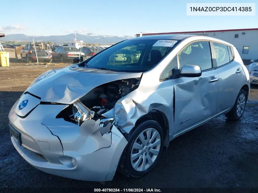 2013 Nissan Leaf S VIN: 1N4AZ0CP3DC414385 Lot: 40790284