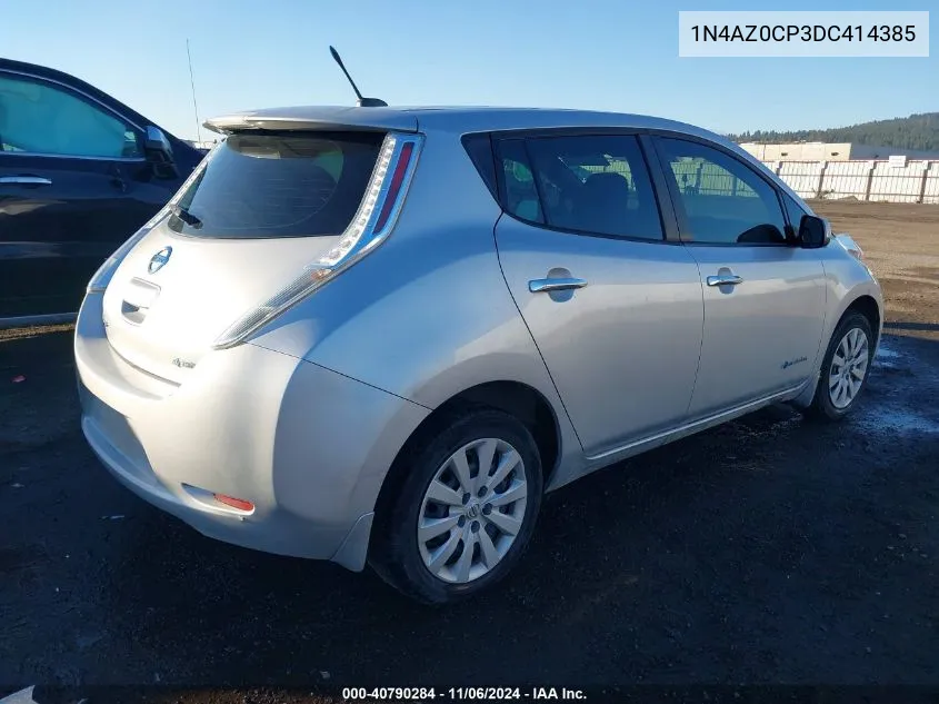 2013 Nissan Leaf S VIN: 1N4AZ0CP3DC414385 Lot: 40790284