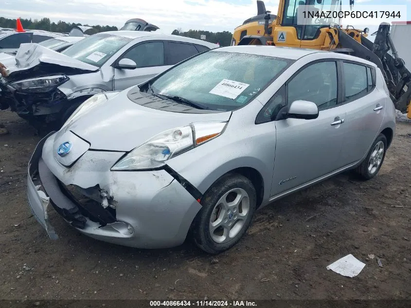 2013 Nissan Leaf Sv VIN: 1N4AZ0CP6DC417944 Lot: 40866434