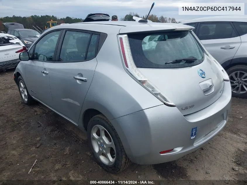 2013 Nissan Leaf Sv VIN: 1N4AZ0CP6DC417944 Lot: 40866434