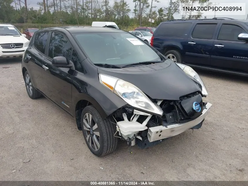 2013 Nissan Leaf Sl VIN: 1N4AZ0CP9DC408994 Lot: 40881365