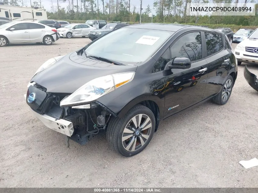 2013 Nissan Leaf Sl VIN: 1N4AZ0CP9DC408994 Lot: 40881365