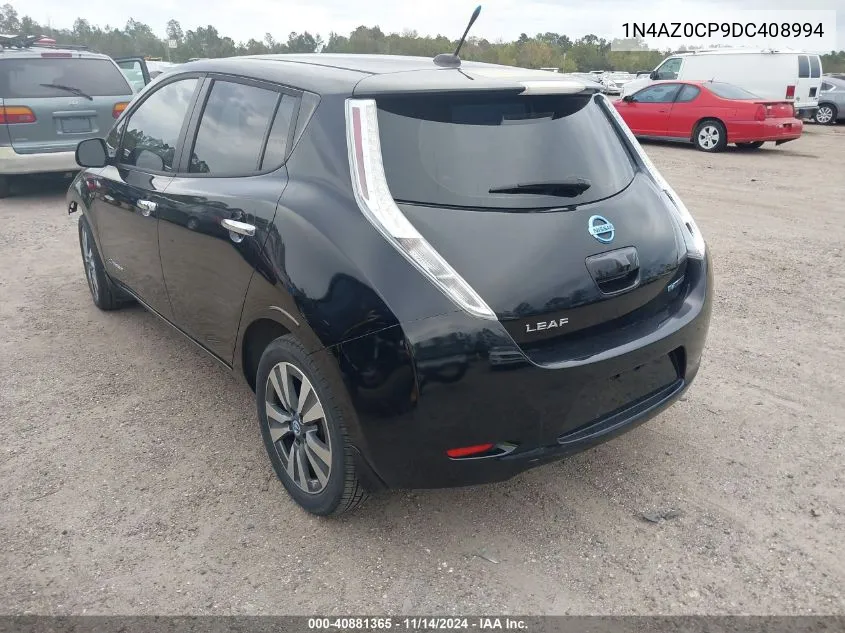 2013 Nissan Leaf Sl VIN: 1N4AZ0CP9DC408994 Lot: 40881365