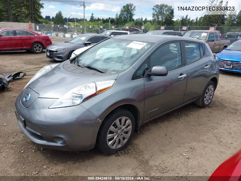 2014 Nissan Leaf S VIN: 1N4AZ0CP1EC330423 Lot: 39424610