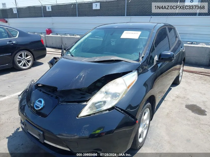 2014 Nissan Leaf Sv VIN: 1N4AZ0CPXEC337368 Lot: 39958495