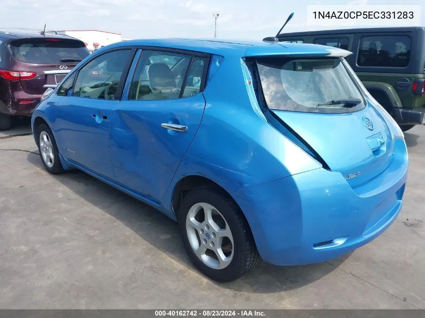 1N4AZ0CP5EC331283 2014 Nissan Leaf Sv