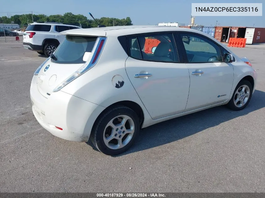 1N4AZ0CP6EC335116 2014 Nissan Leaf Sv