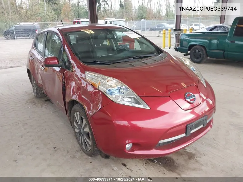 1N4AZ0CP0EC339744 2014 Nissan Leaf Sl