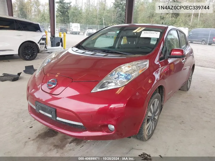 1N4AZ0CP0EC339744 2014 Nissan Leaf Sl