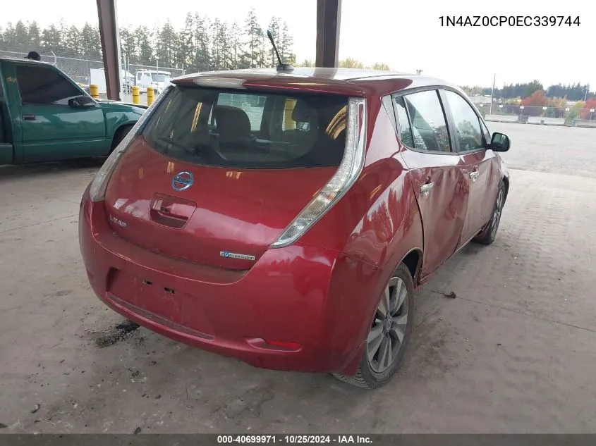 1N4AZ0CP0EC339744 2014 Nissan Leaf Sl