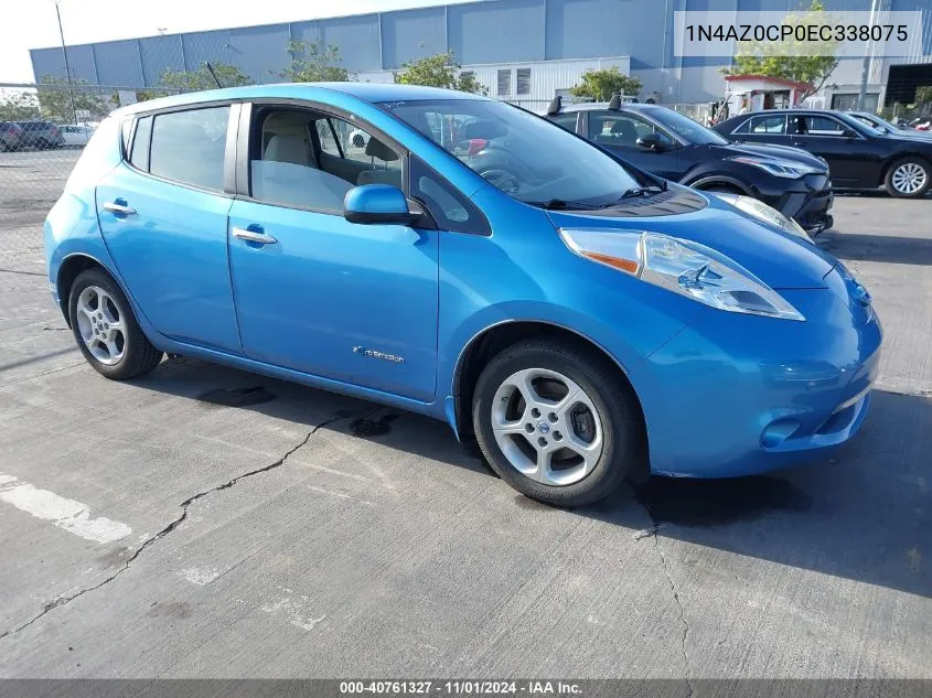 2014 Nissan Leaf Sv VIN: 1N4AZ0CP0EC338075 Lot: 40761327