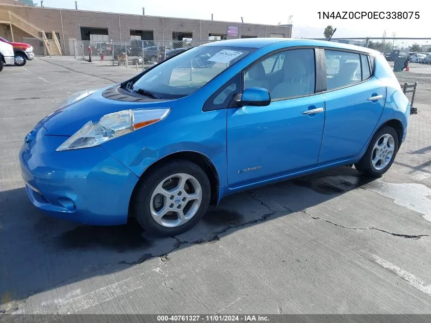 1N4AZ0CP0EC338075 2014 Nissan Leaf Sv