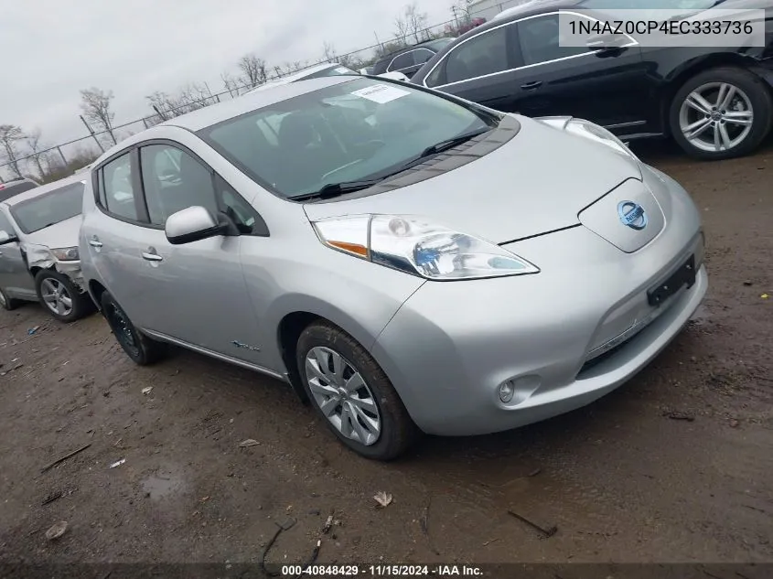 2014 Nissan Leaf S VIN: 1N4AZ0CP4EC333736 Lot: 40848429