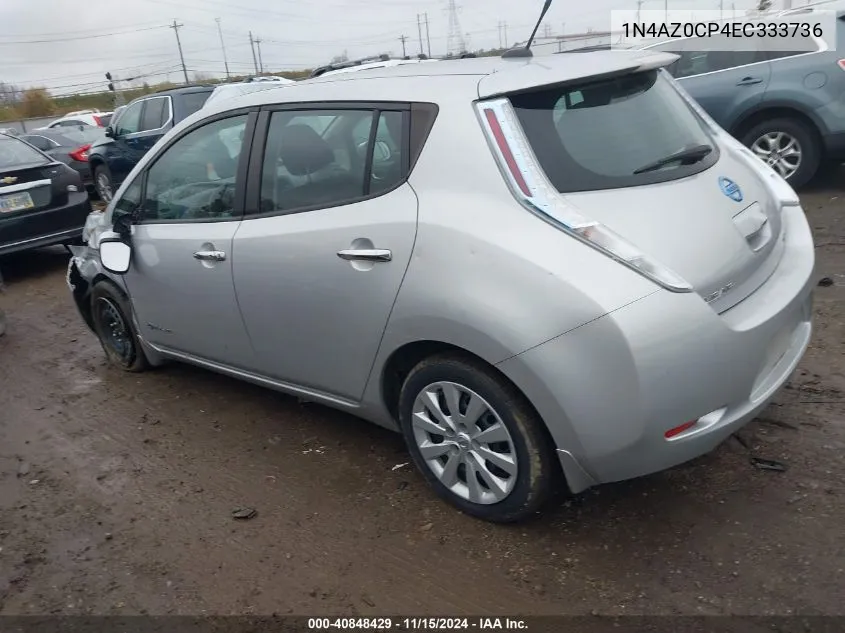 2014 Nissan Leaf S VIN: 1N4AZ0CP4EC333736 Lot: 40848429