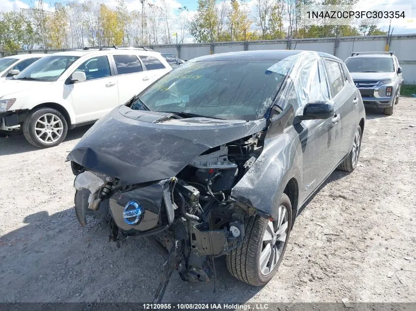 2015 Nissan Leaf VIN: 1N4AZ0CP3FC303354 Lot: 12120955